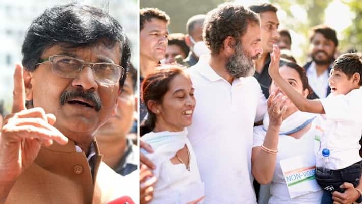Despite having strong disagreements.. : Sanjay Raut lauds Rahul Gandhi amid Savarkar row - adt Despite having strong disagreements.. : Sanjay Raut lauds Rahul Gandhi amid Savarkar row - adt