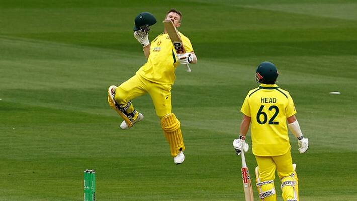 david warner and travis head half centuries help australia to set tough target to england in last odi david warner and travis head half centuries help australia to set tough target to england in last odi