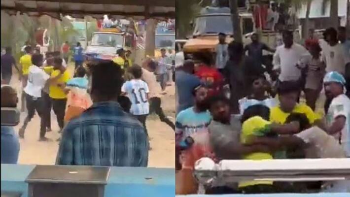 FIFA : Supporters Of Argentina and Brazil, Fans Exchange Fight in Kerala, Video Went Viral FIFA : Supporters Of Argentina and Brazil, Fans Exchange Fight in Kerala, Video Went Viral