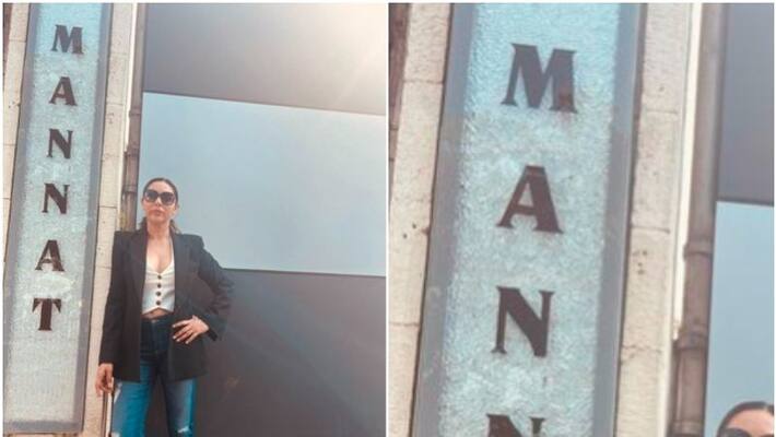 Diamond Nameplate At Shah Rukh Khan house viral on socila media sgk Diamond Nameplate At Shah Rukh Khan house viral on socila media sgk