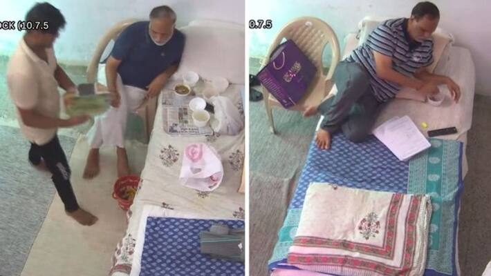 New CCTV footage of a jailed Delhi minister on the day he was charged with "no proper food" New CCTV footage of a jailed Delhi minister on the day he was charged with "no proper food"