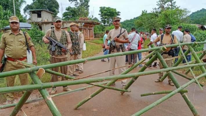 Heavy security deployment, prohibitory orders continue at clash site along Assam-Meghalaya border Heavy security deployment, prohibitory orders continue at clash site along Assam-Meghalaya border
