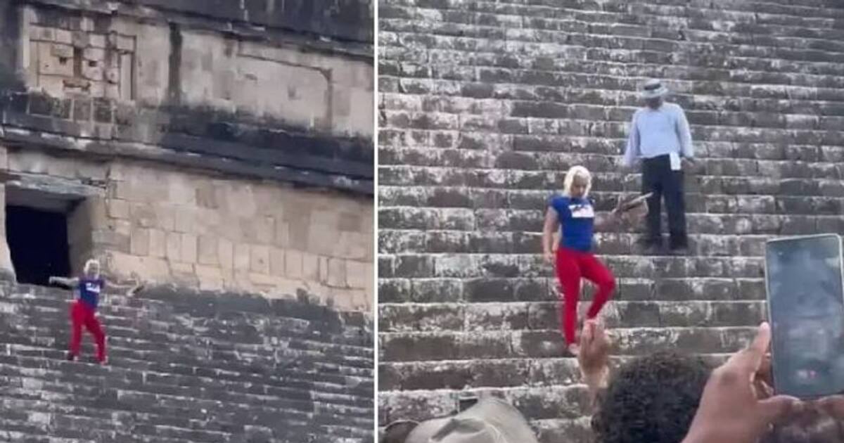 Climbed Mayan pyramid, danced, mobbed female tourist Time News