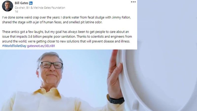 Bill Gates Revealed that He had Once Drank Water From 