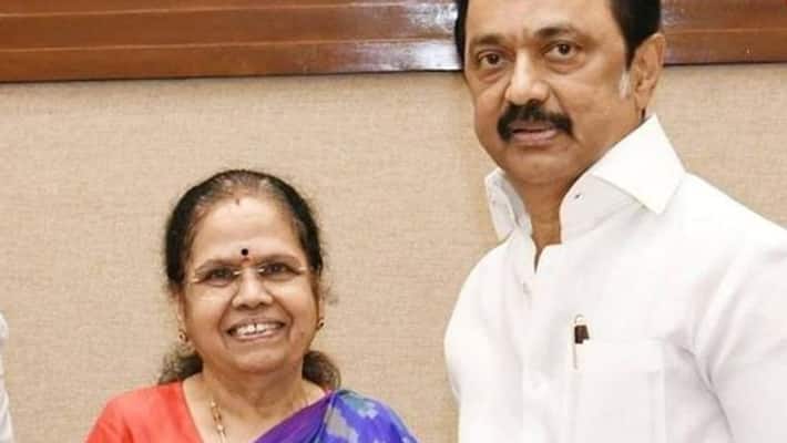 Vijaya Thayanban has been appointed as DMK women team leader Vijaya Thayanban has been appointed as DMK women team leader