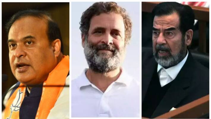 Assam CM Himanta Biswa Sarma compares Rahul Gandhi to Saddam Hussein Assam CM Himanta Biswa Sarma compares Rahul Gandhi to Saddam Hussein
