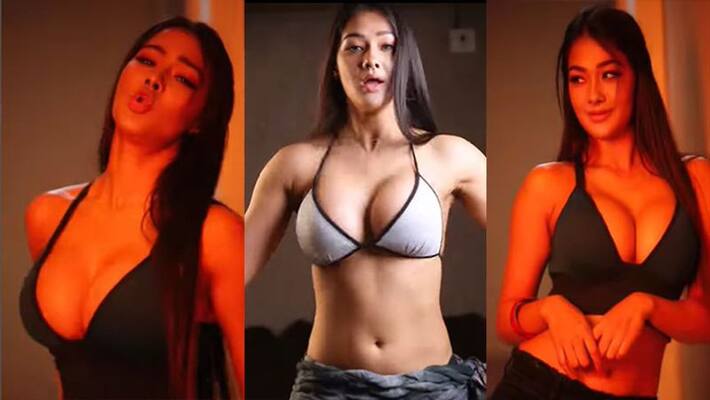 Namrata Malla showed hot moves on red ghagra showed sexy style in belly dance rps Namrata Malla showed hot moves on red ghagra showed sexy style in belly dance rps