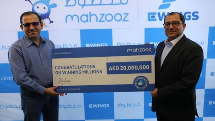 Winner from Kuwait scoops AED20 million Mahzooz top prize Winner from Kuwait scoops AED20 million Mahzooz top prize