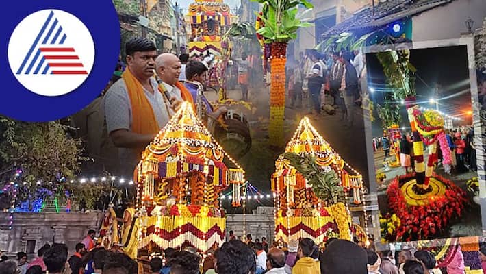 Gubbiyappa Pushpa Ratotsav held grandly skr Gubbiyappa Pushpa Ratotsav held grandly skr
