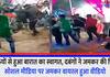 raebareli procession was welcomed with sticks bullies thrashed them fiercely video went viral on social media
