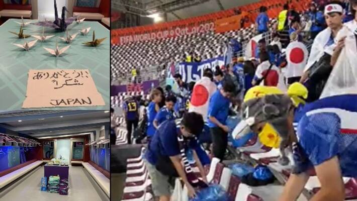 FIFA World Cup 2022: Japan players leave a spotless dressing room after famous win over Germany FIFA World Cup 2022: Japan players leave a spotless dressing room after famous win over Germany