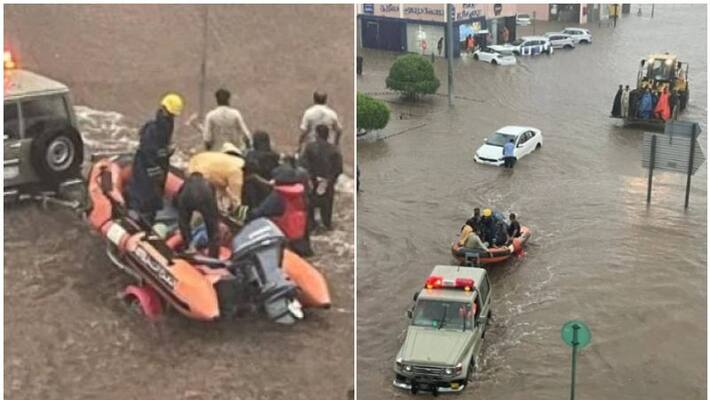 heavy rain hits jeddah and flight services affected heavy rain hits jeddah and flight services affected