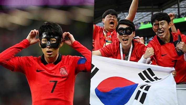 football uruguay South Korea fans applaud 'superhero' Son Heung-min's grit by donning Zorro-like mask at Qatar World Cup 2022 snt football uruguay South Korea fans applaud 'superhero' Son Heung-min's grit by donning Zorro-like mask at Qatar World Cup 2022 snt