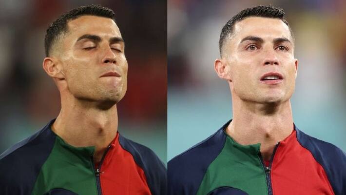 Cristiano Ronaldo gets emotional while Portuguese national anthem Cristiano Ronaldo gets emotional while Portuguese national anthem