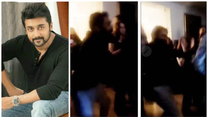 Viral video of Actor Suriya dancing at the party Viral video of Actor Suriya dancing at the party
