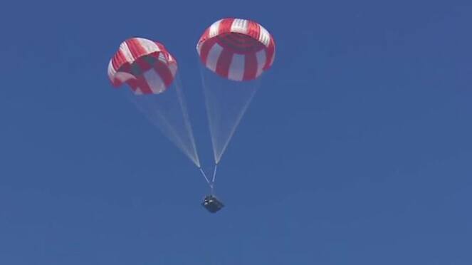 gaganyaan mission isro test parachute landing