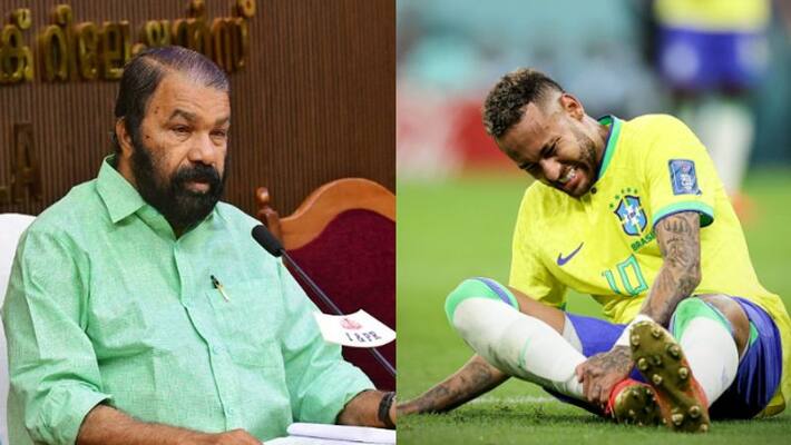 FIFA World Cup 2022 Kerala minister V Sivankutty confident Neymar back to team after injury FIFA World Cup 2022 Kerala minister V Sivankutty confident Neymar back to team after injury
