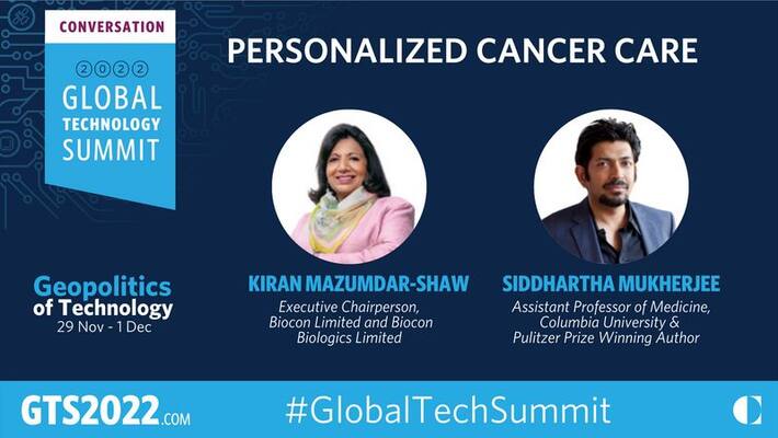 Carnegie India Global Technology Summit 2022 Kiran Mazumdar-Shaw Siddhartha Mukherjee Carnegie India Global Technology Summit 2022 Kiran Mazumdar-Shaw Siddhartha Mukherjee