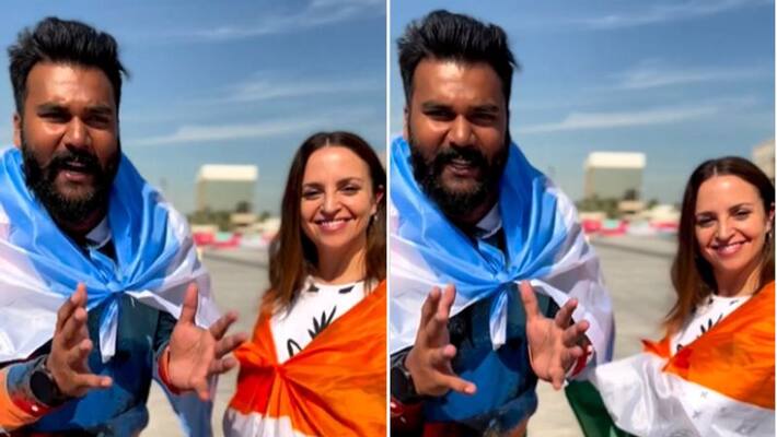 FIFA World Cup 2022 Woman from Argentina wears tricolour of India in Qatar video goes viral FIFA World Cup 2022 Woman from Argentina wears tricolour of India in Qatar video goes viral