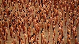 Thousands strip for cancer awareness photo shoot in  Australia