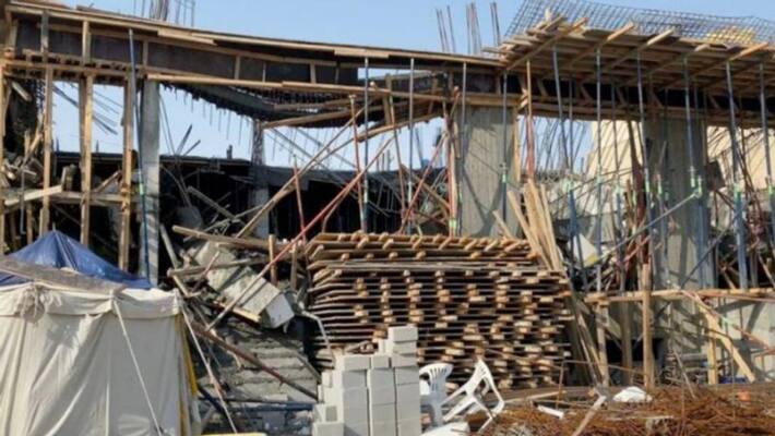 four including three expats injured as a roof of under construction building collapsed four including three expats injured as a roof of under construction building collapsed