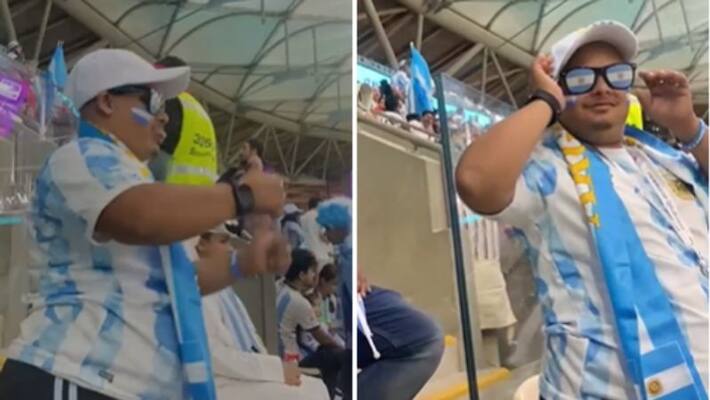 FIFA World Cup 2022 Salman Kuttikode watching Lionel Messi Argentina vs Mexico Match FIFA World Cup 2022 Salman Kuttikode watching Lionel Messi Argentina vs Mexico Match