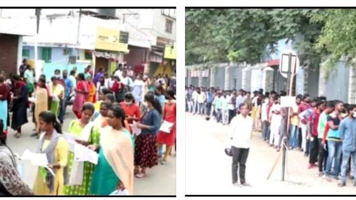 All over Tamil Nadu for Secondary Constables is being conducted today All over Tamil Nadu for Secondary Constables is being conducted today