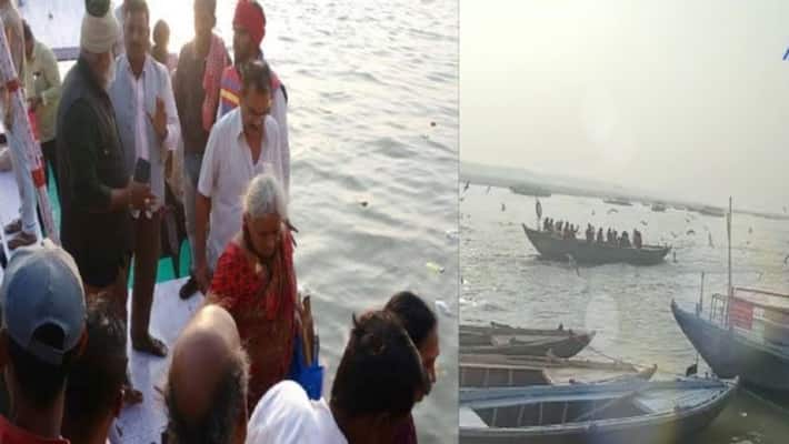 34 pilgrims from Andhra Pradesh Nidadavole rescued after boat mishap in Varanasi 34 pilgrims from Andhra Pradesh Nidadavole rescued after boat mishap in Varanasi