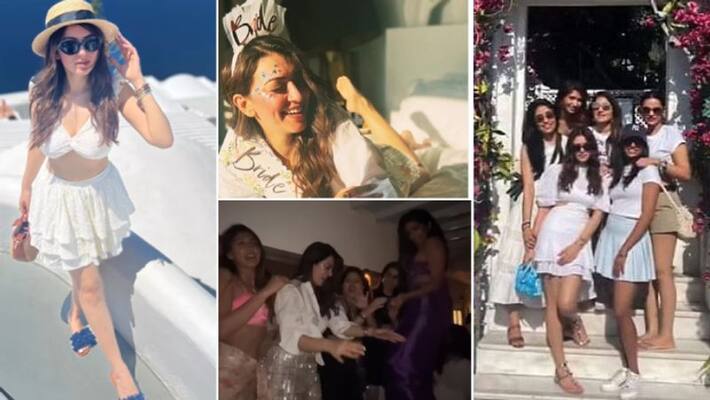 Actress Hansika Motwani celebrate Bachelorette party with their besties in Greece Actress Hansika Motwani celebrate Bachelorette party with their besties in Greece