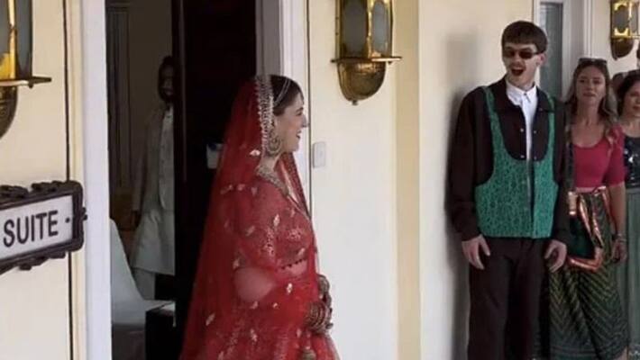bride from us wears indian outfit on her wedding day bride from us wears indian outfit on her wedding day