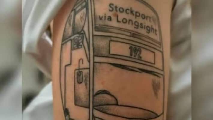 woman tattooed her favorite bus root on her hand woman tattooed her favorite bus root on her hand