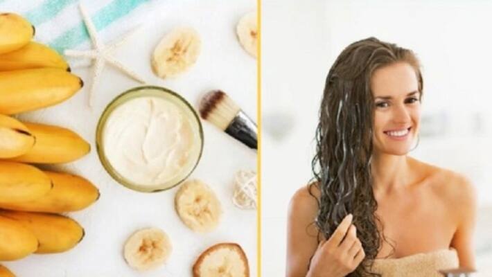 Use banana to keep your hair shiny! Use banana to keep your hair shiny!