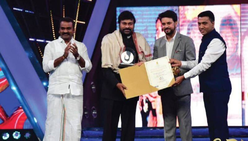 I am slave to telugu film fans says actor Chiranjeevi in Iffi 2022 closing ceremony vcs   