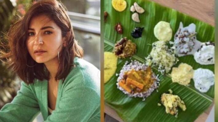 Anushka Sharma Enjoyed Traditional Sadya Meal Anushka Sharma Enjoyed Traditional Sadya Meal