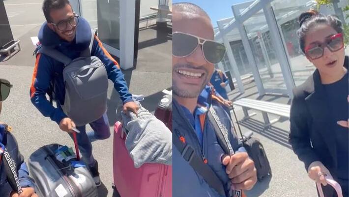 ODI captain Shikhar Dhawan live hilarious commentary on yuzvendra chahal and wife dhanashree verma, video goes viral akb ODI captain Shikhar Dhawan live hilarious commentary on yuzvendra chahal and wife dhanashree verma, video goes viral akb