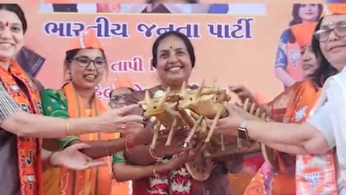 MLA Vanathi Srinivasan in the Gujarat Assembly election campaign; Will the North-South link work? MLA Vanathi Srinivasan in the Gujarat Assembly election campaign; Will the North-South link work?