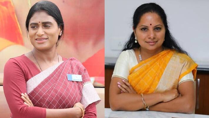 mlc kalvakuntla kavitha strong counter to YS Sharmila tweet war mlc kalvakuntla kavitha strong counter to YS Sharmila tweet war