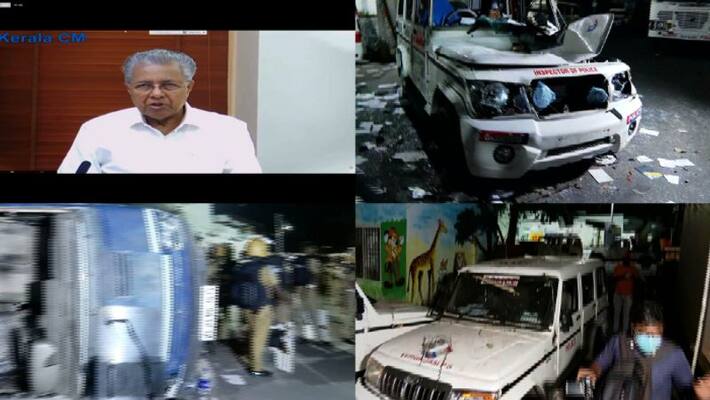 pinarayi congratulate police for the patient action on vizinjam pinarayi congratulate police for the patient action on vizinjam