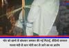 Viral video Hardoi Thief was tied to a pole and thrashed accused of stealing paddy from Galla Mandi