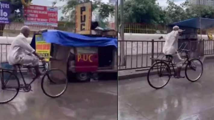 elderly man cycle stunt goes viral in social Media watch video akb elderly man cycle stunt goes viral in social Media watch video akb