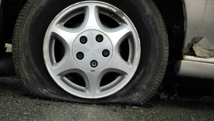 Climate activists deflate tyres of 900 SUVs Climate activists deflate tyres of 900 SUVs