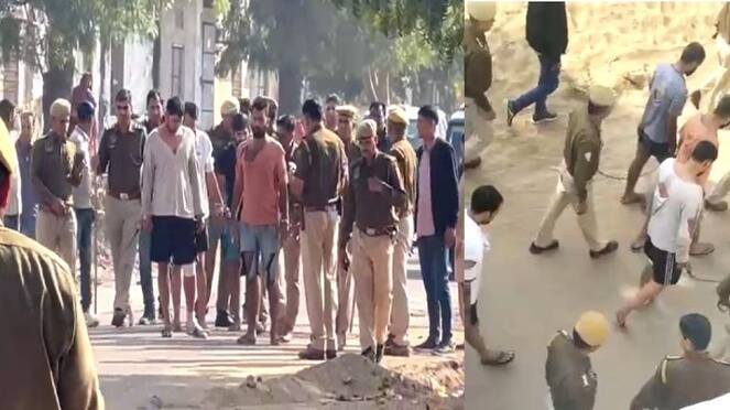 jaipur police beat gangsters and made video after getting threat from them asc