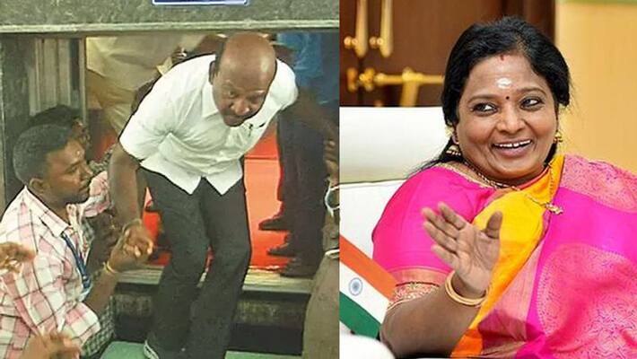 Now there is no safety even if you go in the lift..governor tamilisai teased ma subramanian Now there is no safety even if you go in the lift..governor tamilisai teased ma subramanian
