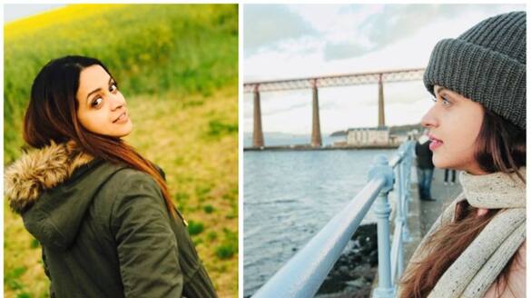 bhavana shared pictures from scotland in instagram