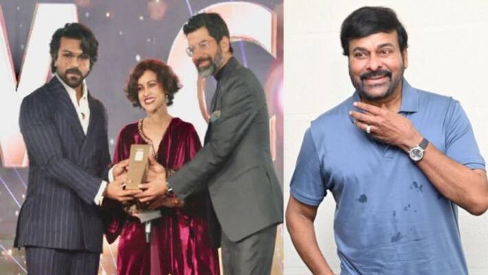 Ram Charan received True Legend award in future of young india programme Ram Charan received True Legend award in future of young india programme