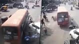 Madhya Pradesh: Bus crashes vehicles after driver dies of heart attack; CCTV footage goes viral - gps