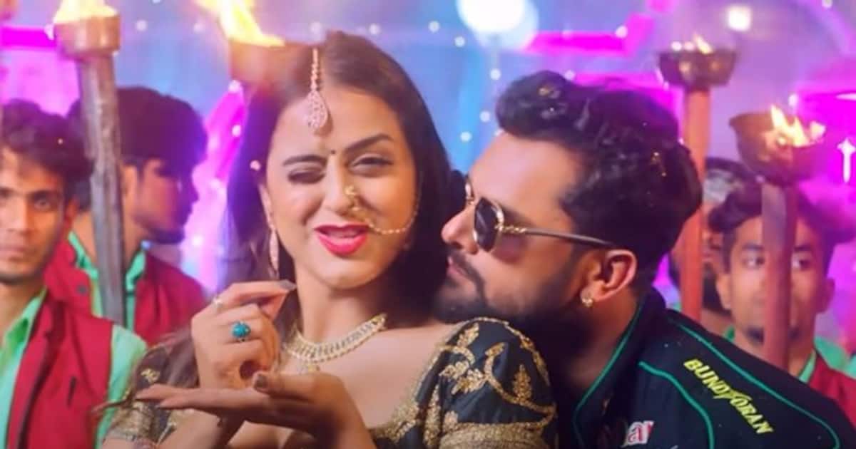Bhojpuri Sexy Video Yamini Singh Khesari Lals Romantic Song Haseena Goes Viral Watch 