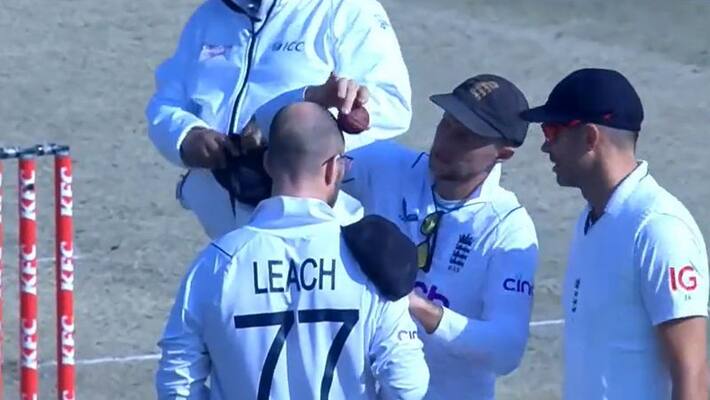 Root hilariously shines ball off Leach head in absolutely ingenious tactic in PAK-ENG Test Root hilariously shines ball off Leach head in absolutely ingenious tactic in PAK-ENG Test