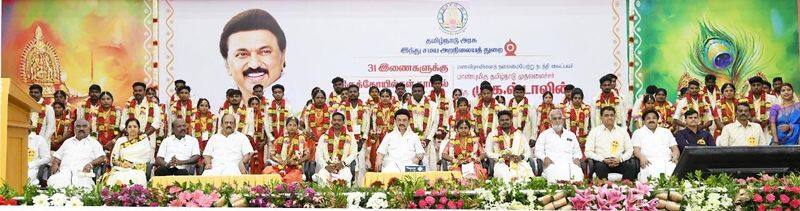 M K Stalin criticized that BJP is doing politics on the basis of religion