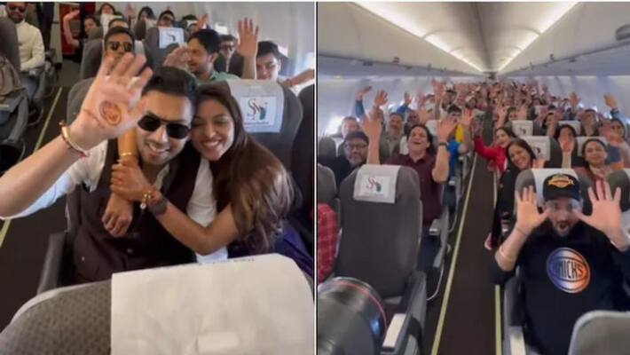 Couple books entire flight to travel for wedding Couple books entire flight to travel for wedding
